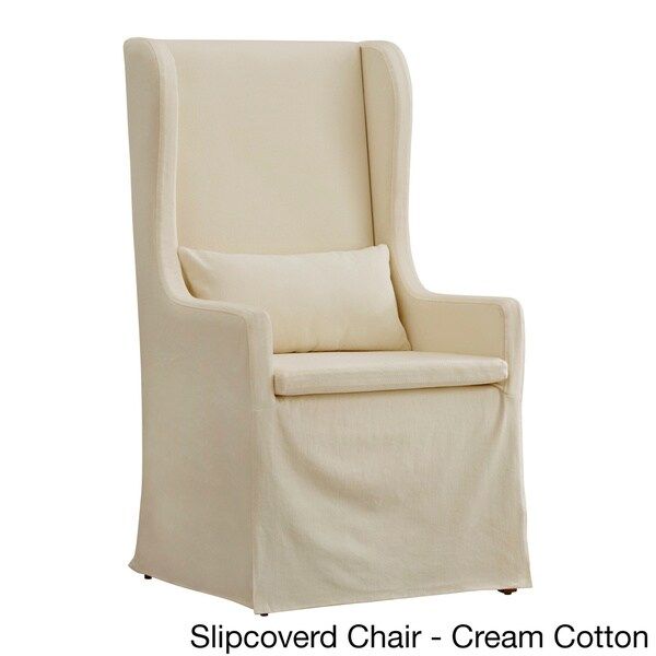 SIGNAL HILLS Potomac Slipcovered Wingback Host Chair | Bed Bath & Beyond
