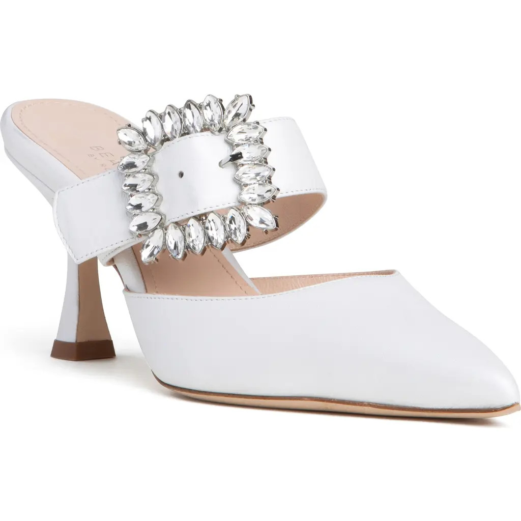 BEAUTIISOLES Georgina Pointed Toe Mule in Off White at Nordstrom, Size 8.5Us | Nordstrom