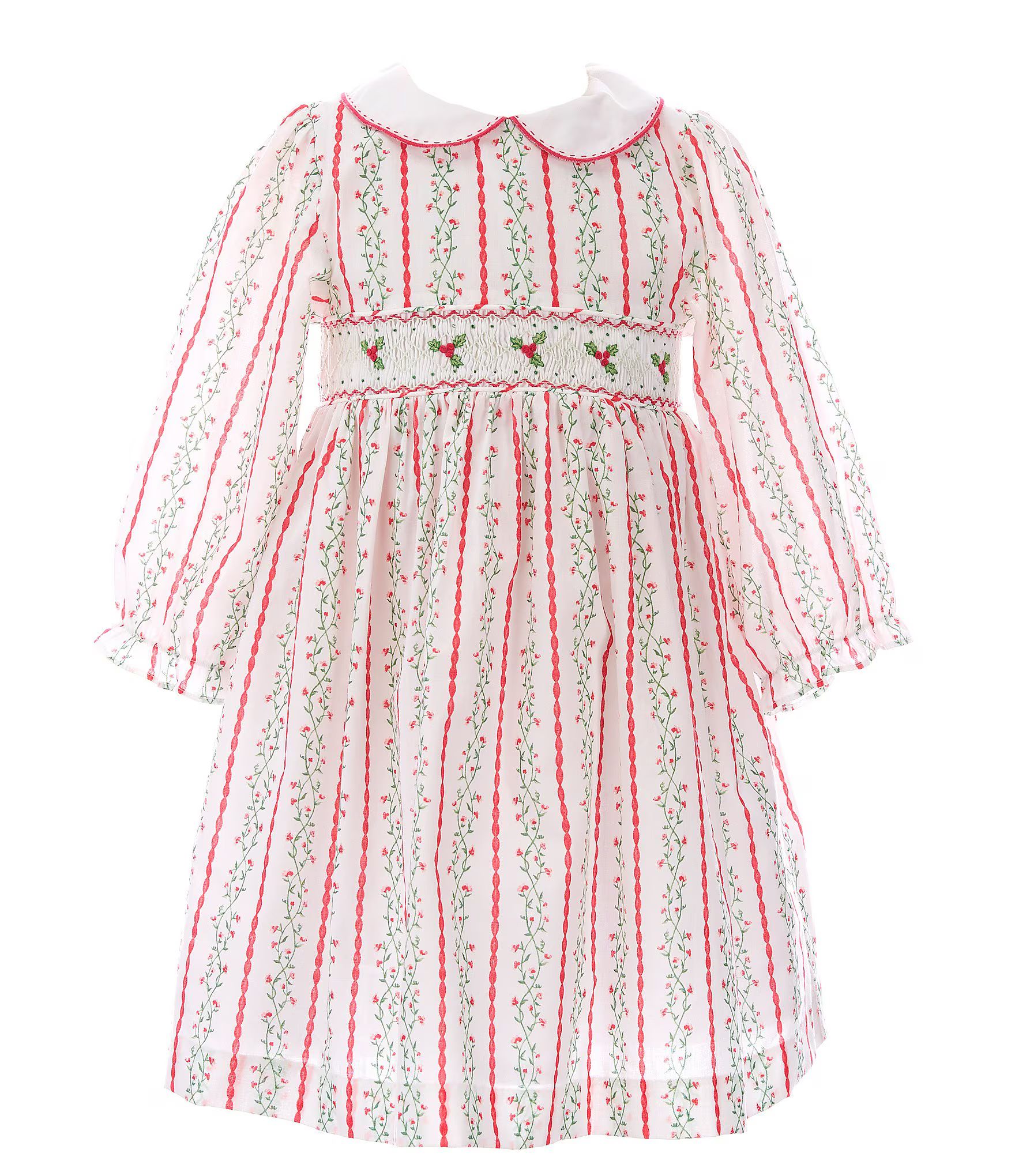 Pearly Gates X Edgehill Collection Girl Toddler 2T-6X Holly Print Dress | Dillard's | Dillard's