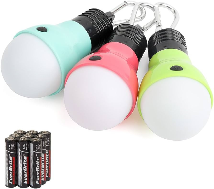 EverBrite 3-Pack Camping Lights - 3 Lighting Modes, Portable LED Bulbs Ideal for Kids’ Adventur... | Amazon (US)