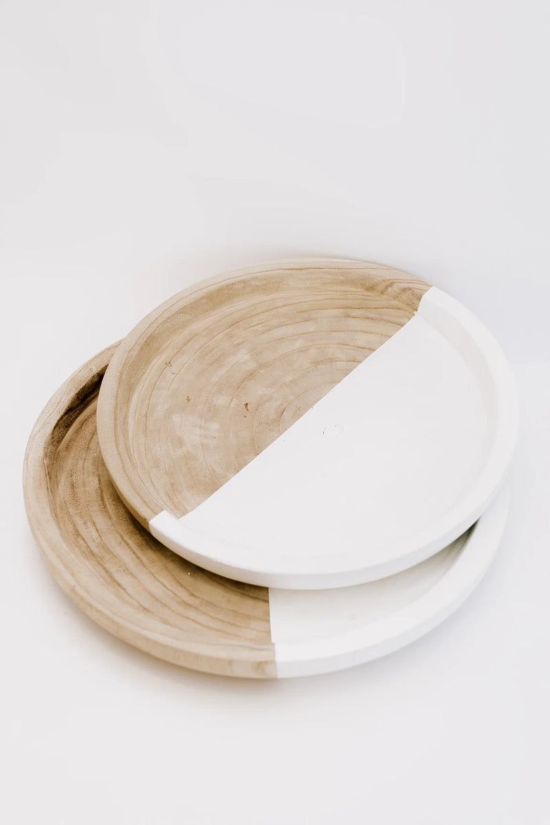 Wood + White Tray | Cottonwood Company