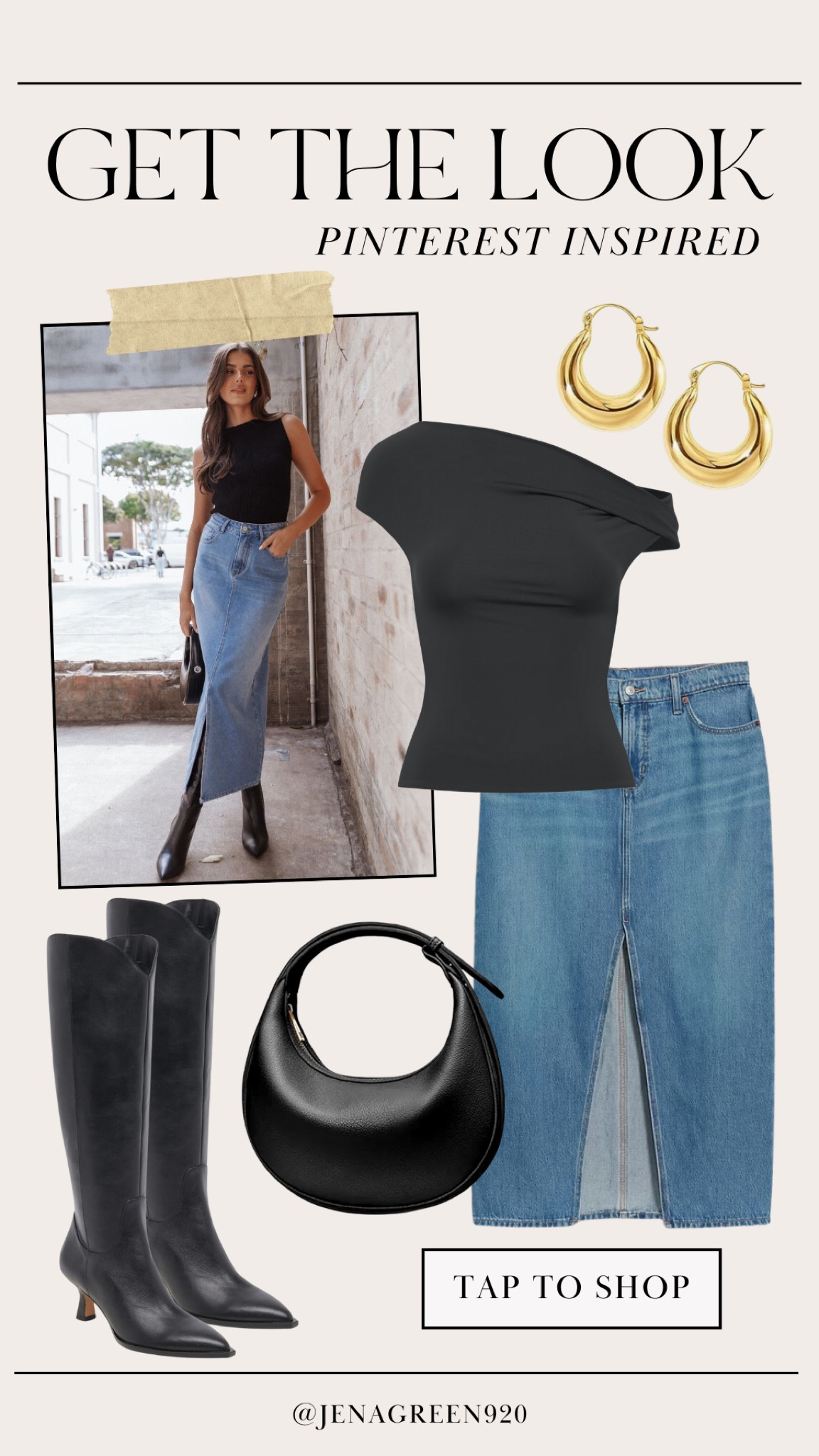 Pinterest Inspired | Denim Skirt | Black Boots | Fall Outfit | Fall Fashion 

#LTKFindsUnder50 #LTKFindsUnder100 #LTKStyleTip