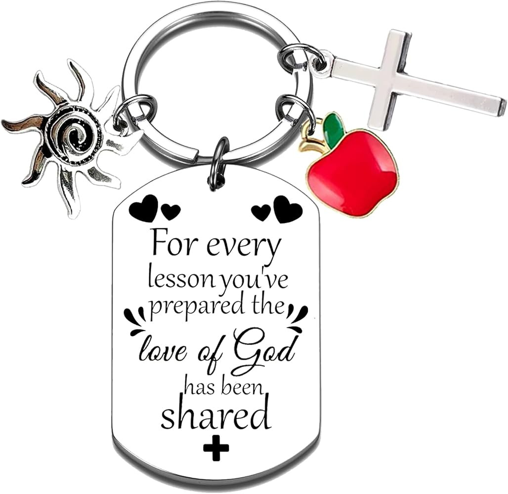 Sunday School Teacher Gifts for Christmas Christian Appreciation Keychain Gift for Religious Ment... | Amazon (US)