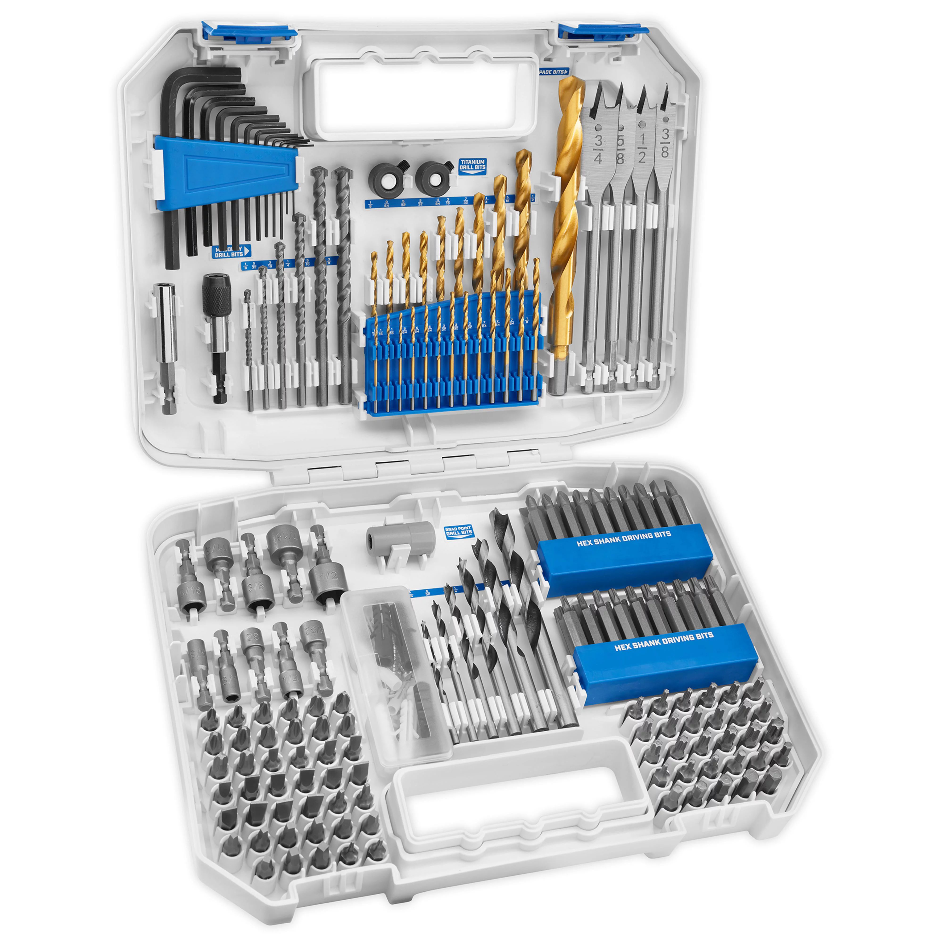 HART 200-Piece Assorted Drill and Drive Bit Set with Storage Case | Walmart (US)