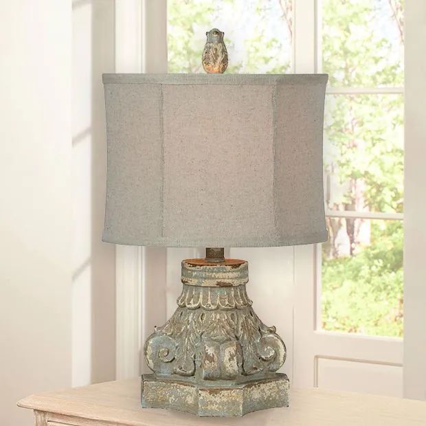 Rustic Elegance Farmhouse Accent Lamp Set of 2 | Antique Farm House
