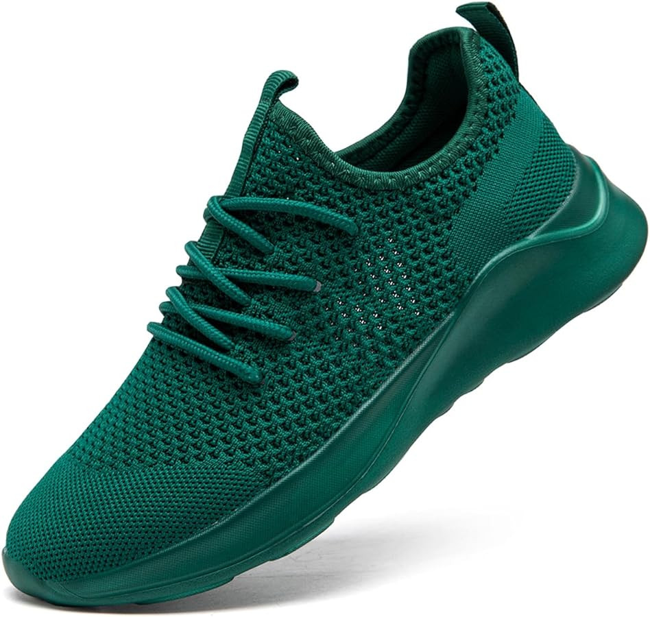 Men's Running Walking Shoes Sneakers Tennis Fitness Athletic Shoes Non Slip On Sports Casual Work... | Amazon (US)
