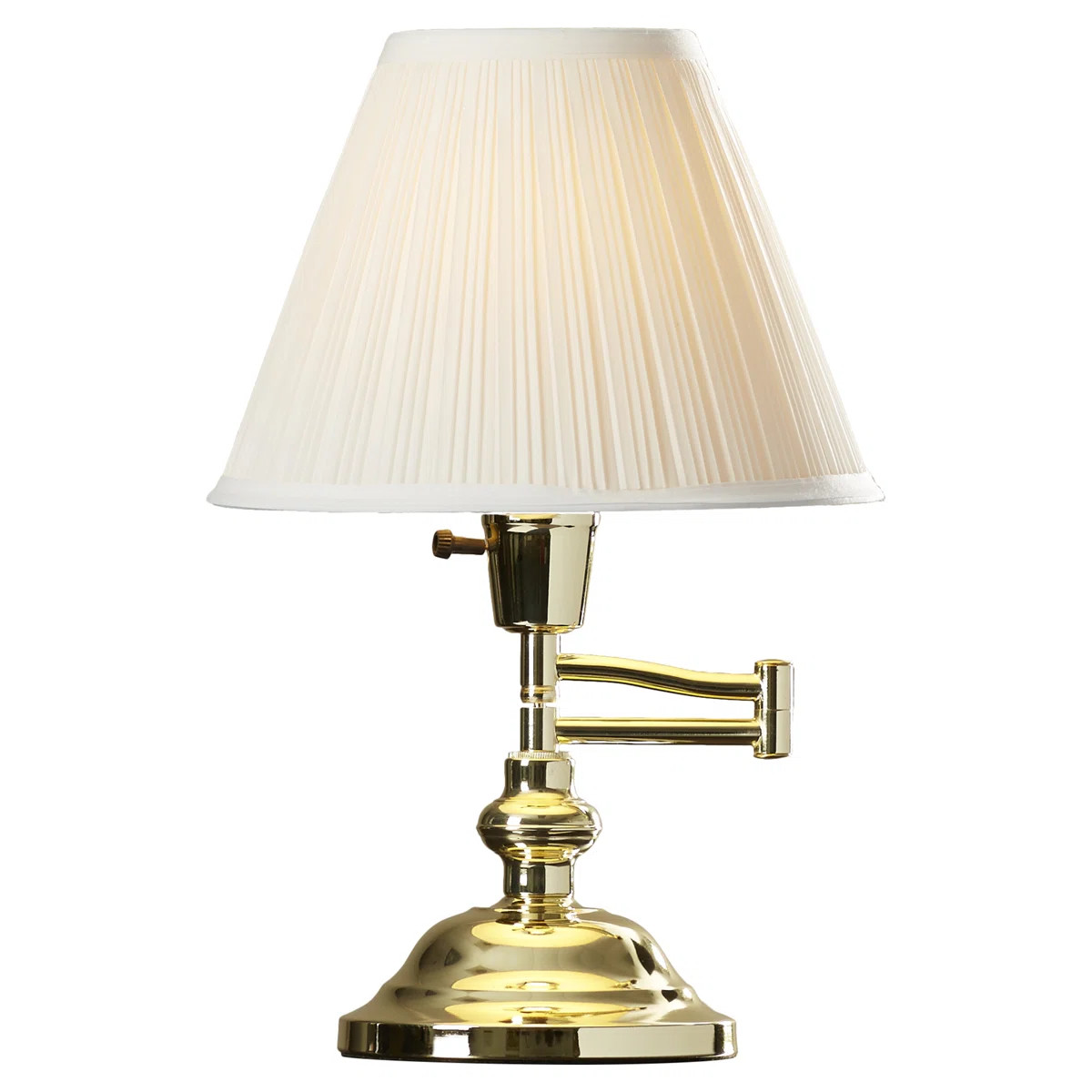 Classic Swing Arm Desk Lamp - Polished Brass | Wayfair North America