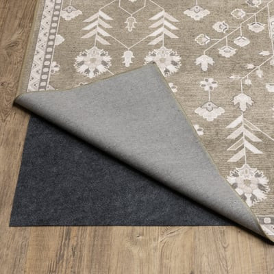 Addison ADD07 Brown/Ivory Machine-Washable Printed Area Rug | Rugs Direct