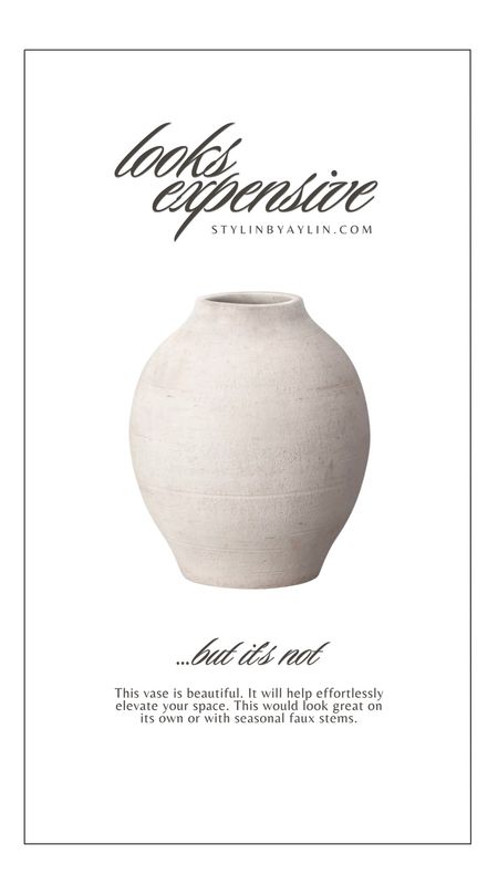 Ceramic vase that looks expensive but isn’t. #StylinbyAylin #Aylin 

#LTKStyleTip #LTKFindsUnder50 #LTKHome