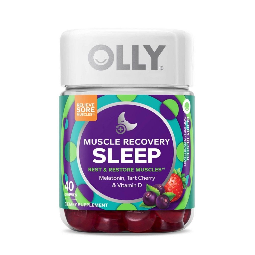 Olly Muscle Recovery Sleep Gummies - Berry - 40ct | Target