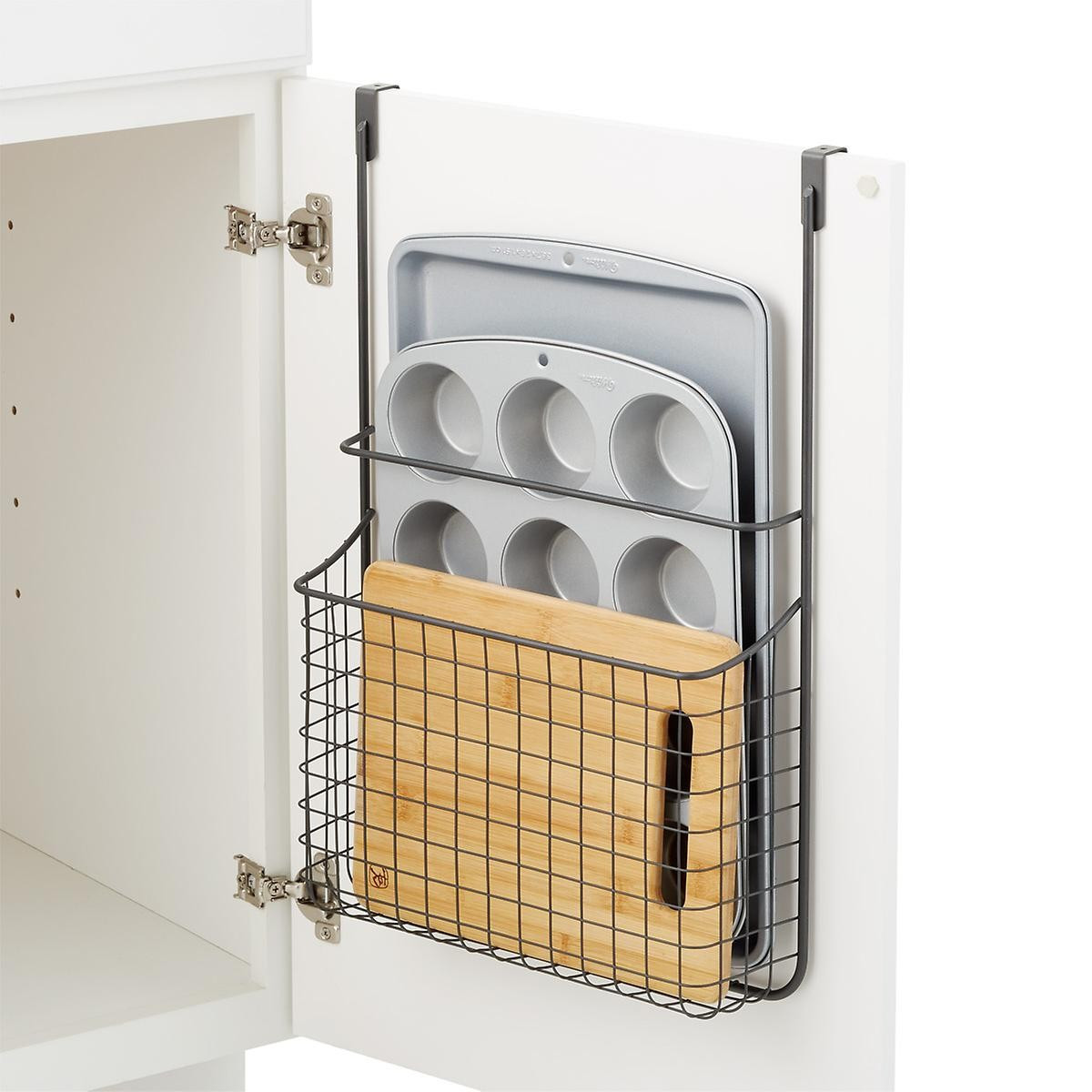 Over The Cabinet Grid Bakeware Holder | The Container Store