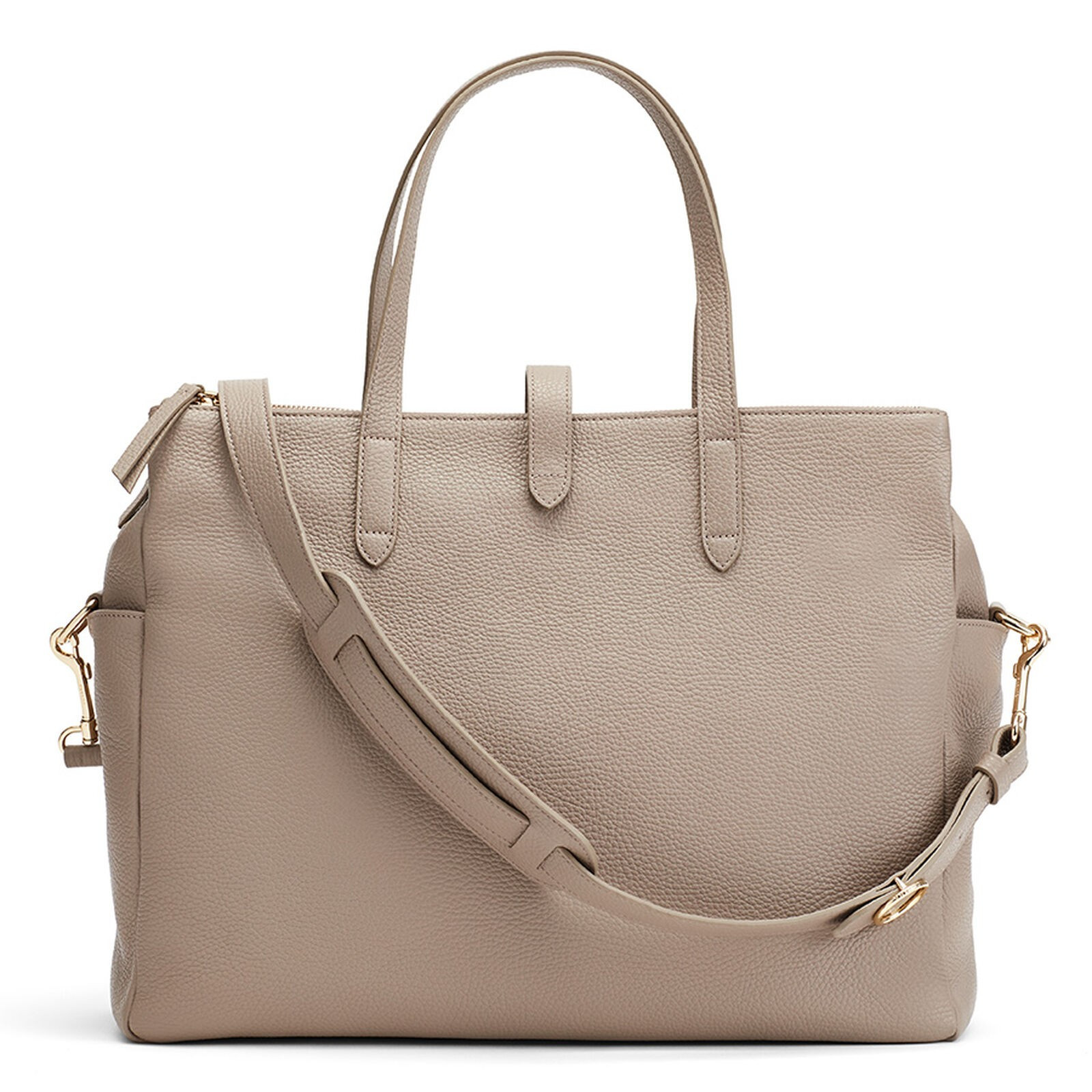 Leather Triple Zipper Overnight | Cuyana