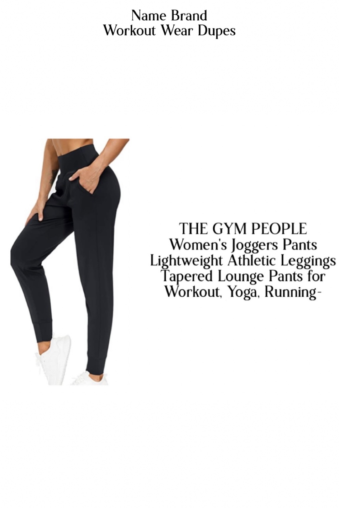 THE GYM PEOPLE Women's Joggers Pants Lightweight Athletic Leggings Tapered Lounge Pants for Workout, Yoga, Running

#LTKunder100 #LTKfit #LTKunder50