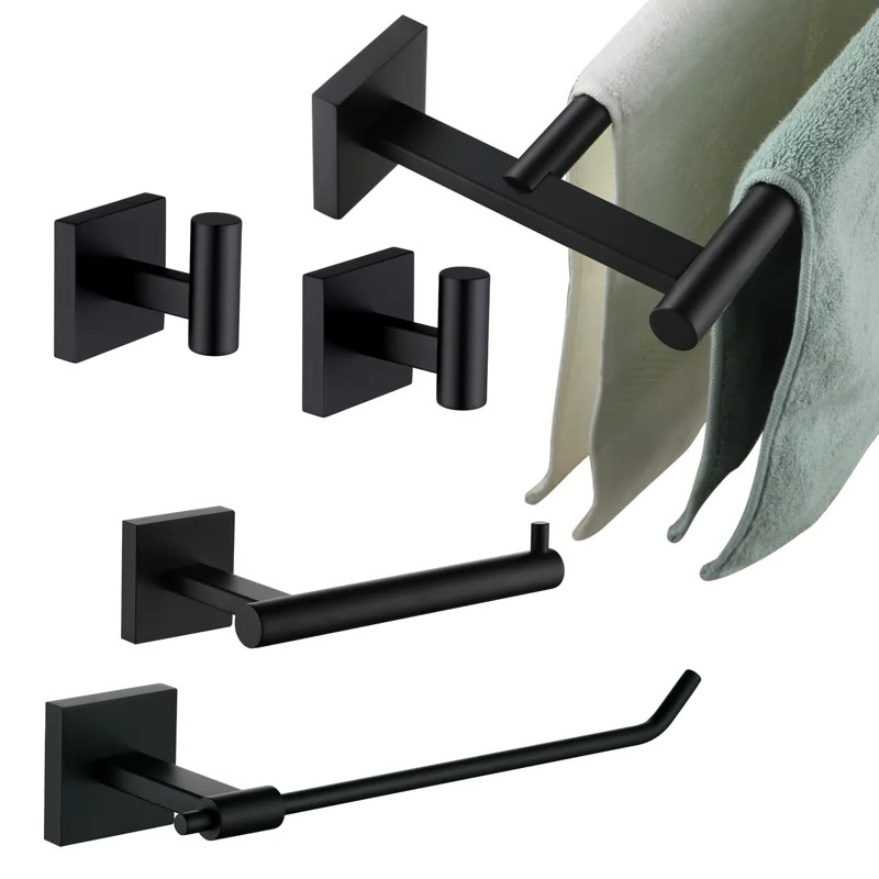 B11A5-BK 5 - Piece Bathroom Hardware Set (Set of 5) | Wayfair North America