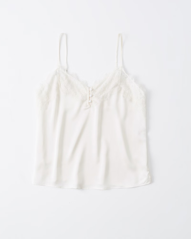 Women's Lace-Trim Cami | Women's Tops | Abercrombie.com | Abercrombie & Fitch (US)