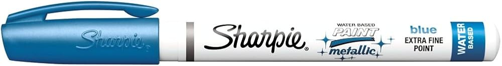 sanford Sharpie Metallic Paint Marker Water Based Extra Fine Point Blue (1794974) | Amazon (US)