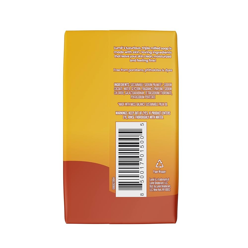 Lume Triple Milled Bar Soap - Rich Moisture & Gentle Cleansing - Paraben Free, Phthalate Free, Sk... | Amazon (US)