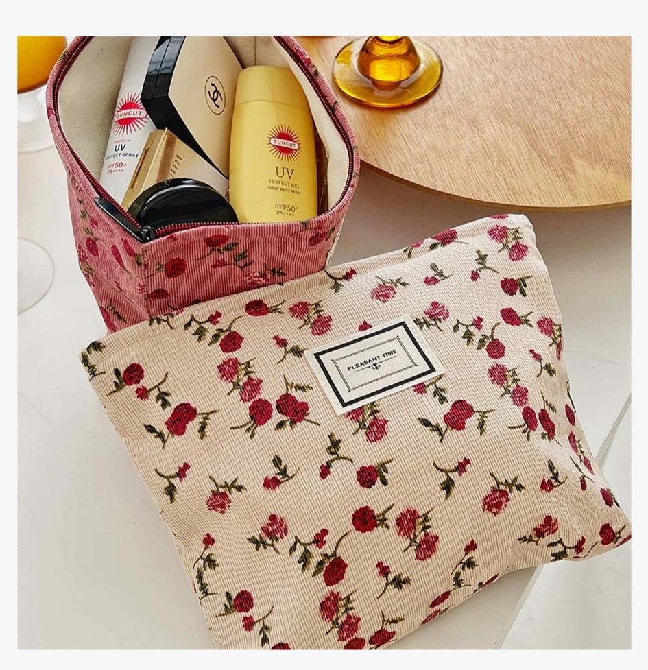 Super cute cosmetics travel pouch cases! 

#makeup #travel #carrycase #makeupcase #pouch #makeuppouch 

#LTKFind #LTKitbag #LTKtravel