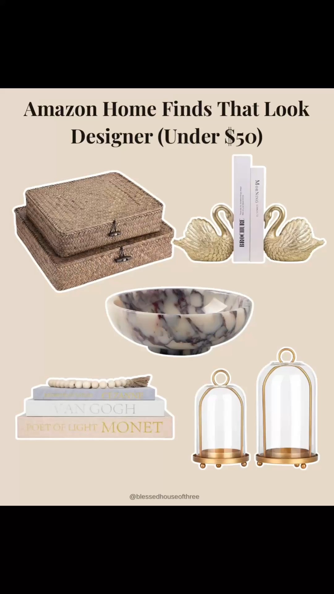Amazon home finds that look way more expensive than they are — and everything is under $50! 

I rounded up some of my favorite affordable Amazon home decor finds for an elevated, designer-inspired look on a budget. Think neutral home decor, decorative accents, coffee table decor, shelf styling finds, lamps, storage boxes, marble accents and easy fall home decor that can instantly make a space feel more pulled together.

These are such good Amazon home finds for refreshing a living room, bedroom, entryway, console table, bookshelf or coffee table without spending a fortune. So many pretty everyday home decor pieces that transition perfectly into fall too.

#AmazonHome #AmazonHomeFinds #AmazonFinds #AmazonHomeDecor #AffordableHomeDecor #HomeDecorUnder50 #NeutralHomeDecor #FallHomeDecor #HomeDecorFinds #DesignerInspiredDecor #LivingRoomDecor #ShelfStyling #CoffeeTableDecor #EntrywayDecor #HomeDecorIdeas

#LTKSaleAlert #LTKHome #LTKSeasonal