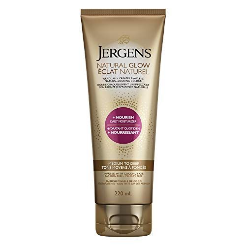 Jergens Natural Glow +Nourish Daily Moisturizer & Gradual Sunless Self Tanning Body Lotion for Dr... | Amazon (CA)