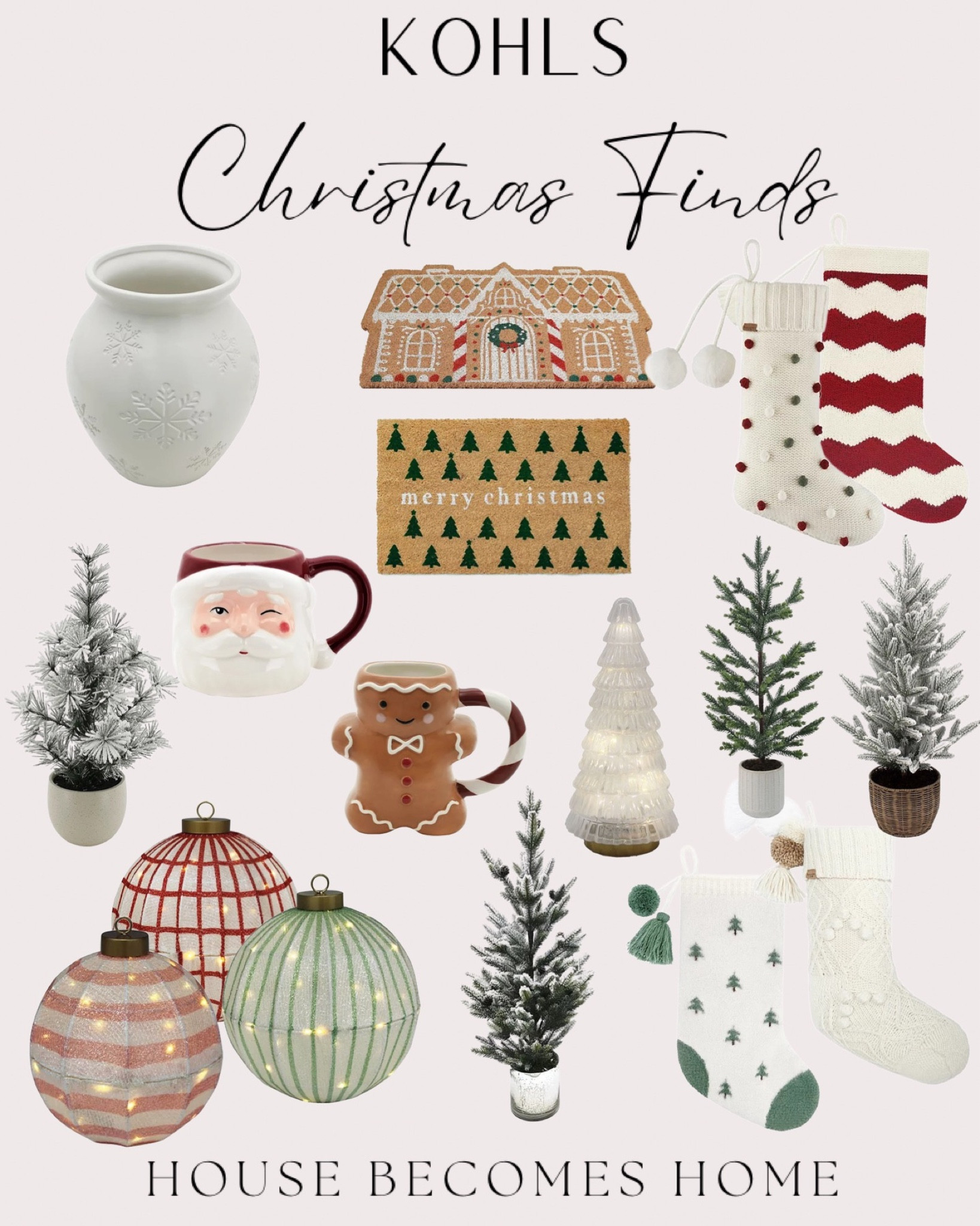 Kohl’s Christmas decor 

#LTKSeasonal #LTKHoliday #LTKhome