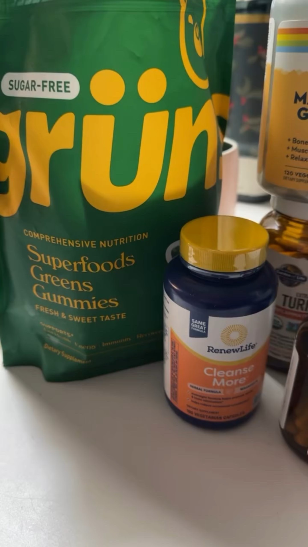 I shared these the other day in my stories and several of you wanted links to all of these, so I am going to post them here so you can easily find them on my LTK storefront.

I take all of these daily except for the wellness shots and the quick defense. I take those on the days I feel any type of sickness or if I’ve been around anyone sick.

I’ve been on the probiotic for years. It helps my digestive health and immunity.

Magnesium for relaxation bone and muscle

Cleanse Moore is all natural with magnesium. It helps promote waste and toxin elimination and helps to relieve occasional constipation.

Turmeric extra strength is great for joints and other immunity benefits. 

Glutathione is good for the brain and more.

Milk thistle is good for your liver

And I just started taking the gruns super food gummies -I got the sugar-free 28 day supply. They taste amazing. They help support beauty, energy recovery, gut health, cognitive and more. They are currently on sale 30% off.

I did not have my raw vitamin C or my vitamin K complex, because I’m out of those two, but I linked them here.

🚨FYI-do not buy these all at once because it can be expensive and I always get them when they’re on sale!🚨

#LTKOver40 #LTKBeauty #LTKselfcare