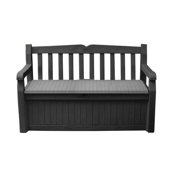 Keter Solana 70 Gallon Durable Resin Outdoor Storage Bench Deck Box For Furniture and Supplies | Wayfair North America