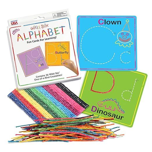 Education Toys for Kids Alphabet Cards Set, Helps With Proper Stroke Letter Formation, Supplement... | Amazon (US)
