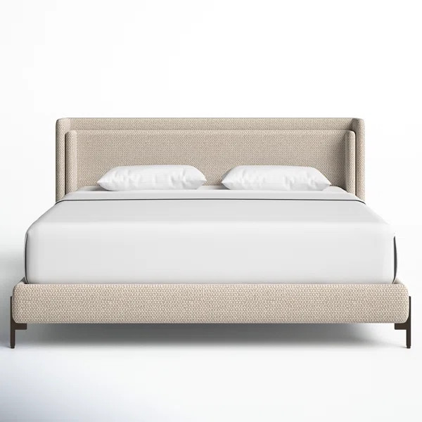 Lenae Upholstered Metal Standard Bed | Wayfair North America