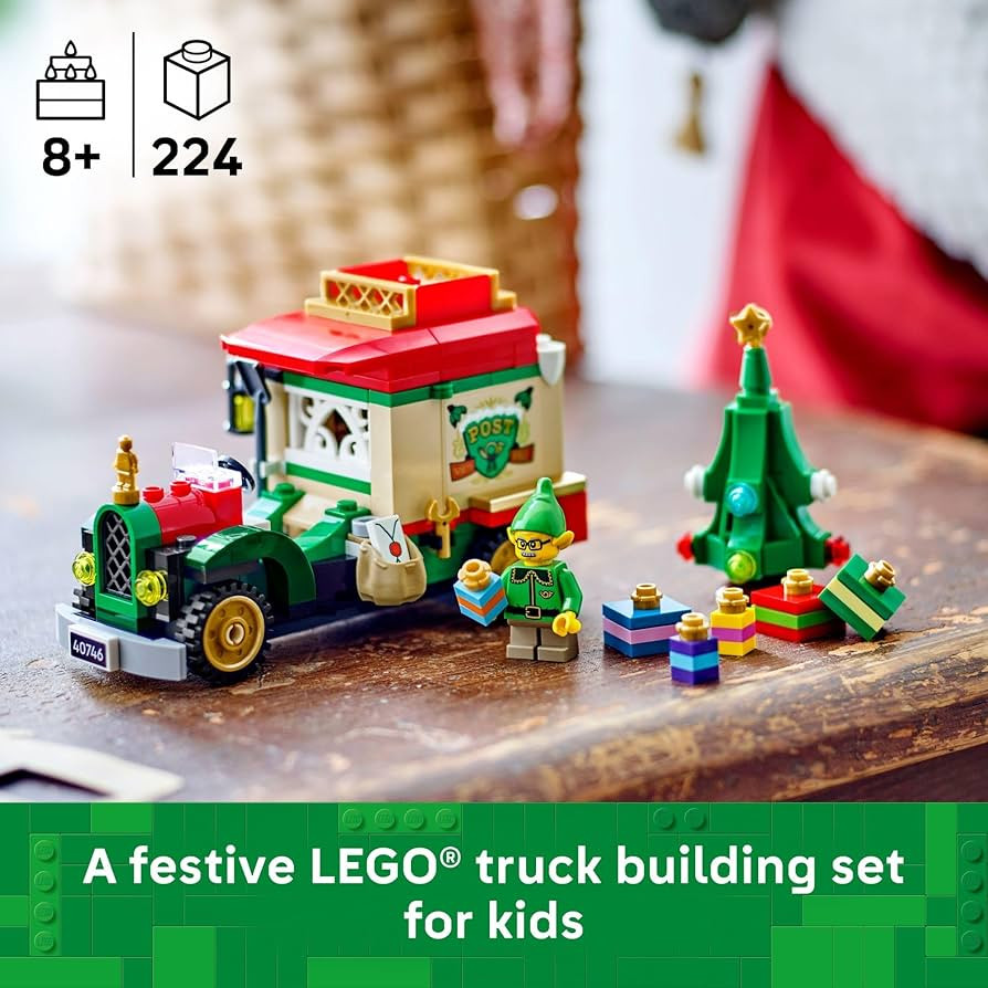 LEGO Santa’s Delivery Truck Building Toy for Kids - Construction Set for Play or Christmas Deco... | Amazon (US)