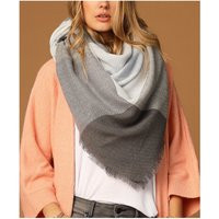 Gray Light Blue Oversized Square Plaid Blanket Scarf, Winter Scarf, Scarf Women, Bridesmaid Best Selling Items, Gift For Her | Etsy (US)