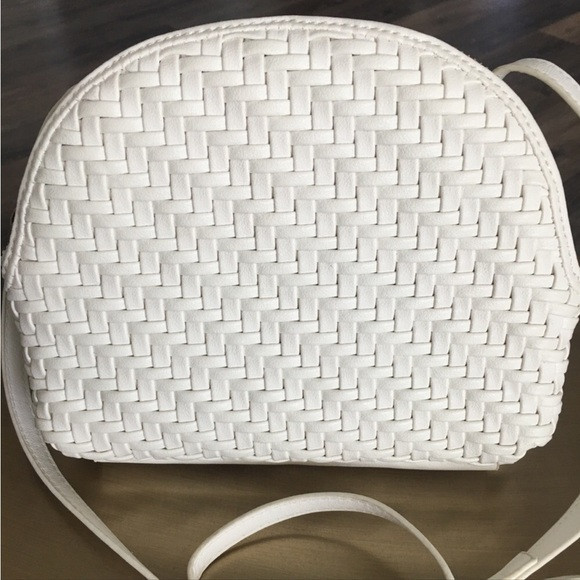 Anthropologie Faux Leather Crossbody Bag by in Off White | Poshmark