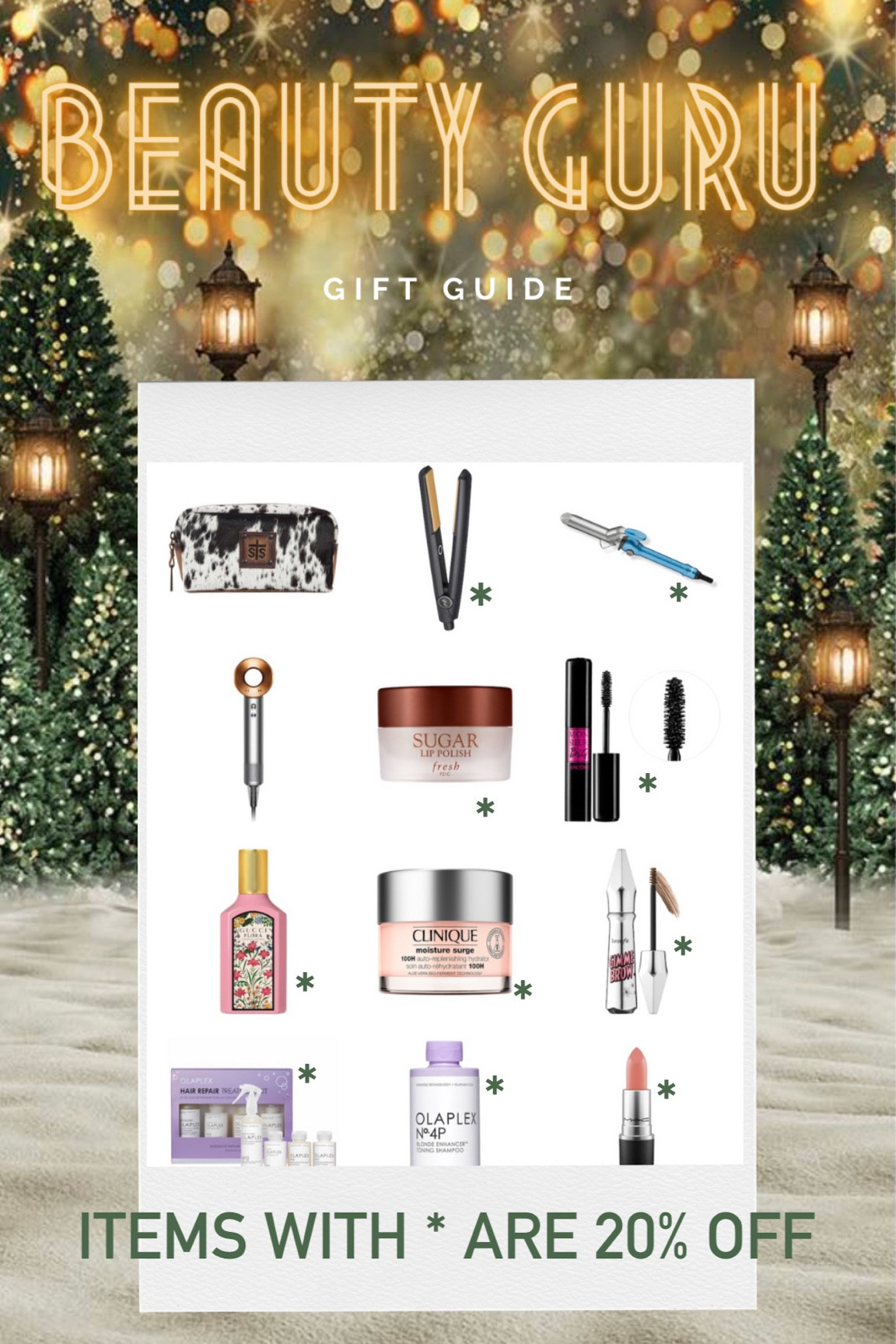 Beauty guru gift guide! Sephora is having a sale, so many of these items are 20% off! Don’t miss out on a deal for the perfect beauty present!

Hair tools. Sephora. Gift guide for her. Gifts for her. Curling iron. Straightening iron. Flat iron. Dyson hairdryer.

#LTKGiftGuide #LTKbeauty #LTKsalealert