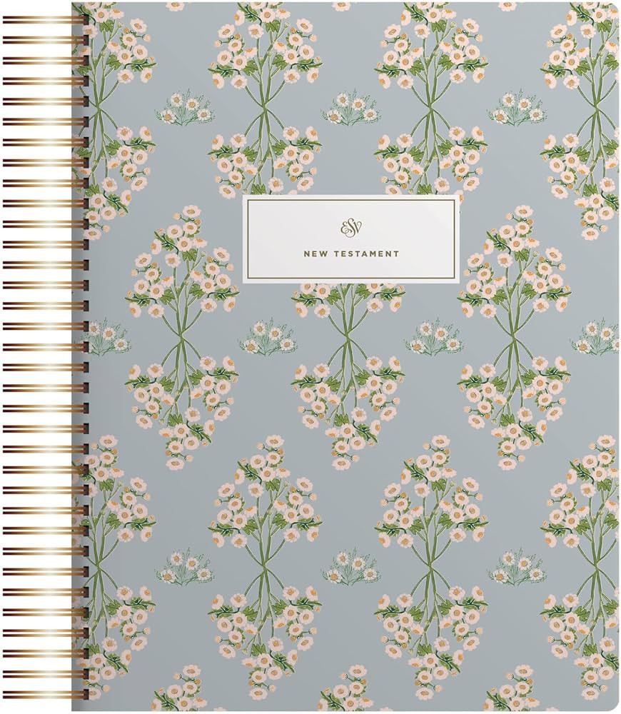 ESV Spiral-Bound Journaling Bible, New Testament (Hardcover, Cover Artwork by Lulie Wallace): Hol... | Amazon (US)