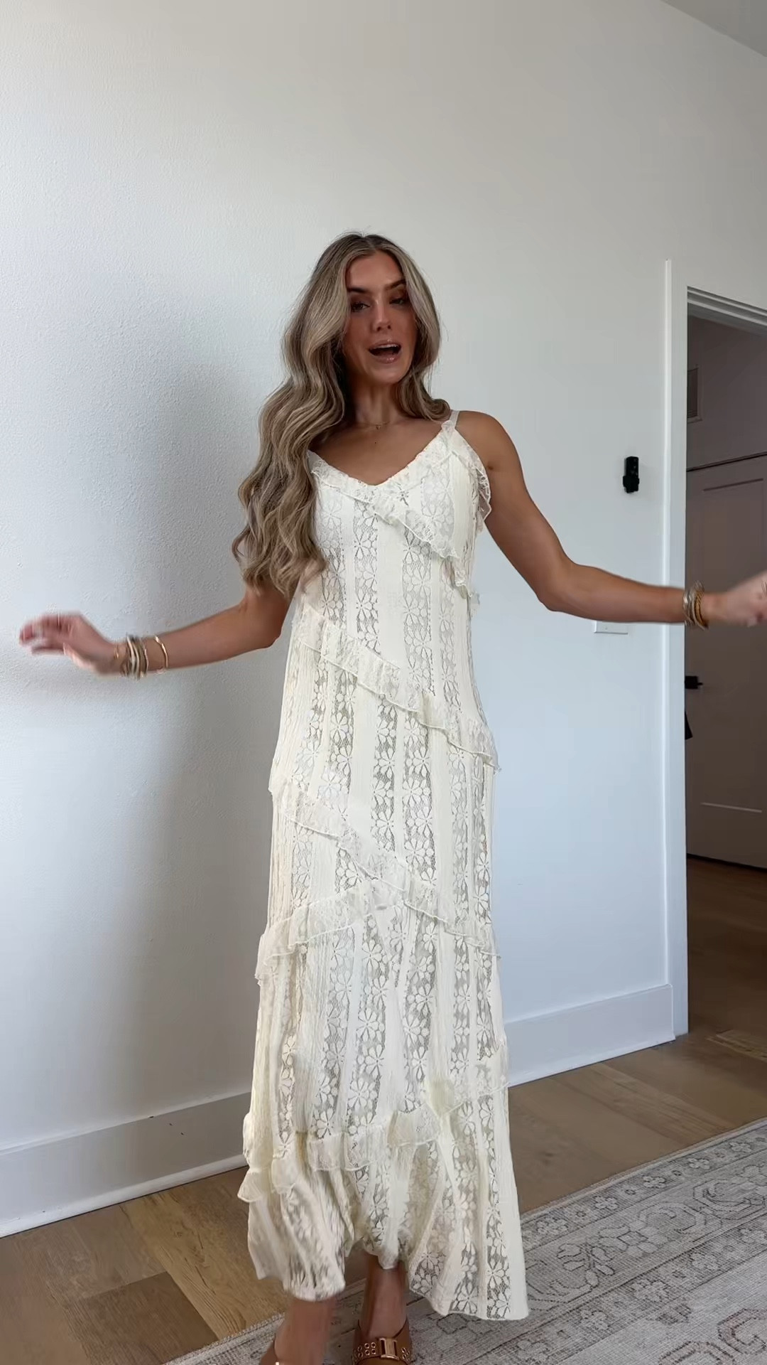 Baltic Born size xs code is SLOANEBB15. Romantic and refined, the Annabelle Lace Maxi Dress in Cream blends delicate lace with a flowing, tiered silhouette. Designed to flatter, it pairs a V-neck bodice and adjustable elastic straps with a close-to-body fit and a maxi-length sweep for effortless, feminine movement.

#LTKootd #LTKWedding #LTKSaleAlert