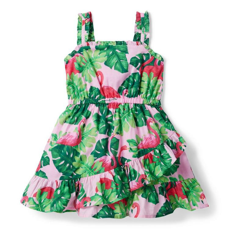 Tropical Flamingo Ruffle Sundress | Janie and Jack