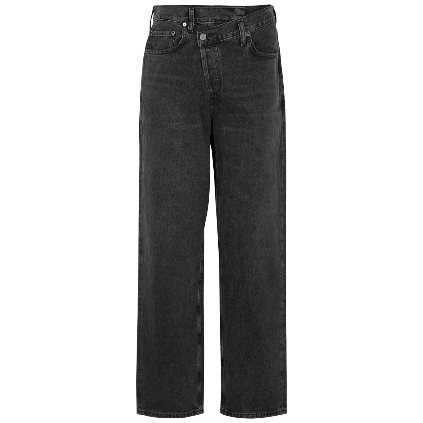 Agolde Criss Cross Straight-leg Jeans - Black - W28 | Harvey Nichols (Global)