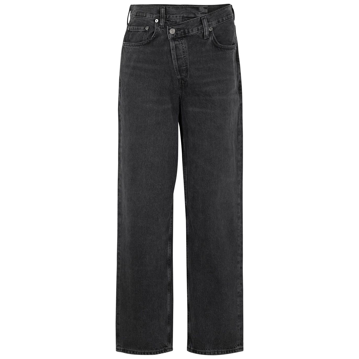 Agolde Criss Cross Straight-leg Jeans - Black - W28 | Harvey Nichols (Global)