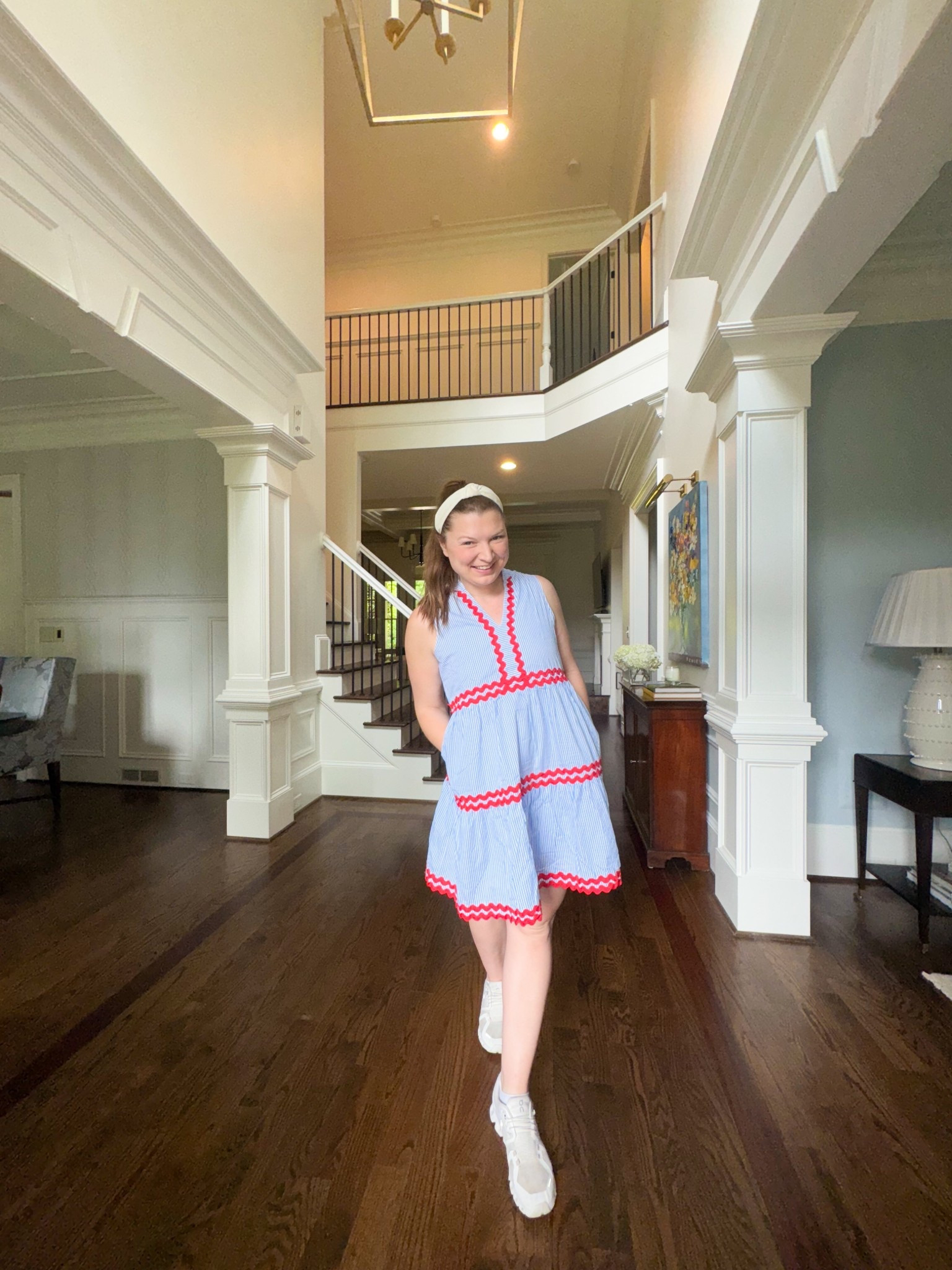 RUN DON’T WALK!!! It’s going to sell out!!! Cutest dress for the Fourth of July! Under $35. The detail on this dress is incredible AND it has pockets?! No brainer!!! 

#LTKStyleTip #LTKFindsUnder50 #LTKSeasonal