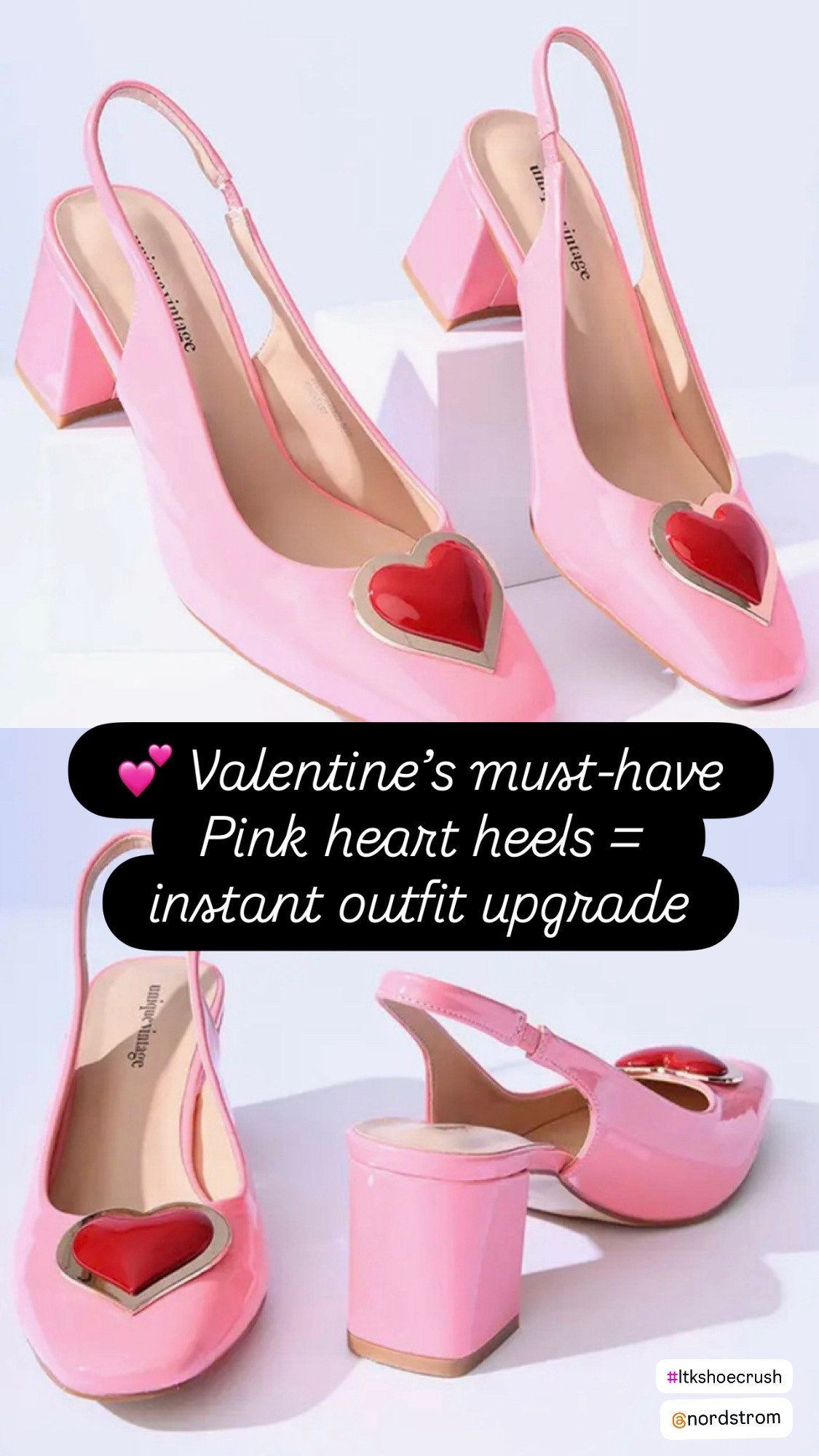 Valentine Heart Heels 

Statement shoes make the outfit — and these heart heels are everything 💕
The perfect pop for Valentine’s Day, date night, or Galentine’s plans. Dress them up or let them steal the show with denim. Linked with some great outfit ideas for easy shopping. 

Valentine’s Day heels, pink heels, heart detail shoes, statement heels, date night outfit, Galentine’s outfit, Lilly Pulitzer, romantic style, feminine fashion, spring heels, pink accessories, red heels, heart heels, 

#LTKStyle
#LTKValentines
#LTKDateNight
#LTKFinds
#ValentinesStyle
#PinkHeels
#StatementShoes
#HeartDetails
#GalentinesStyle
#SpringStyle
#LTKShoeCrush




#LTKBeauty #LTKWorkwear #LTKSeasonal #LTKFindsUnder100