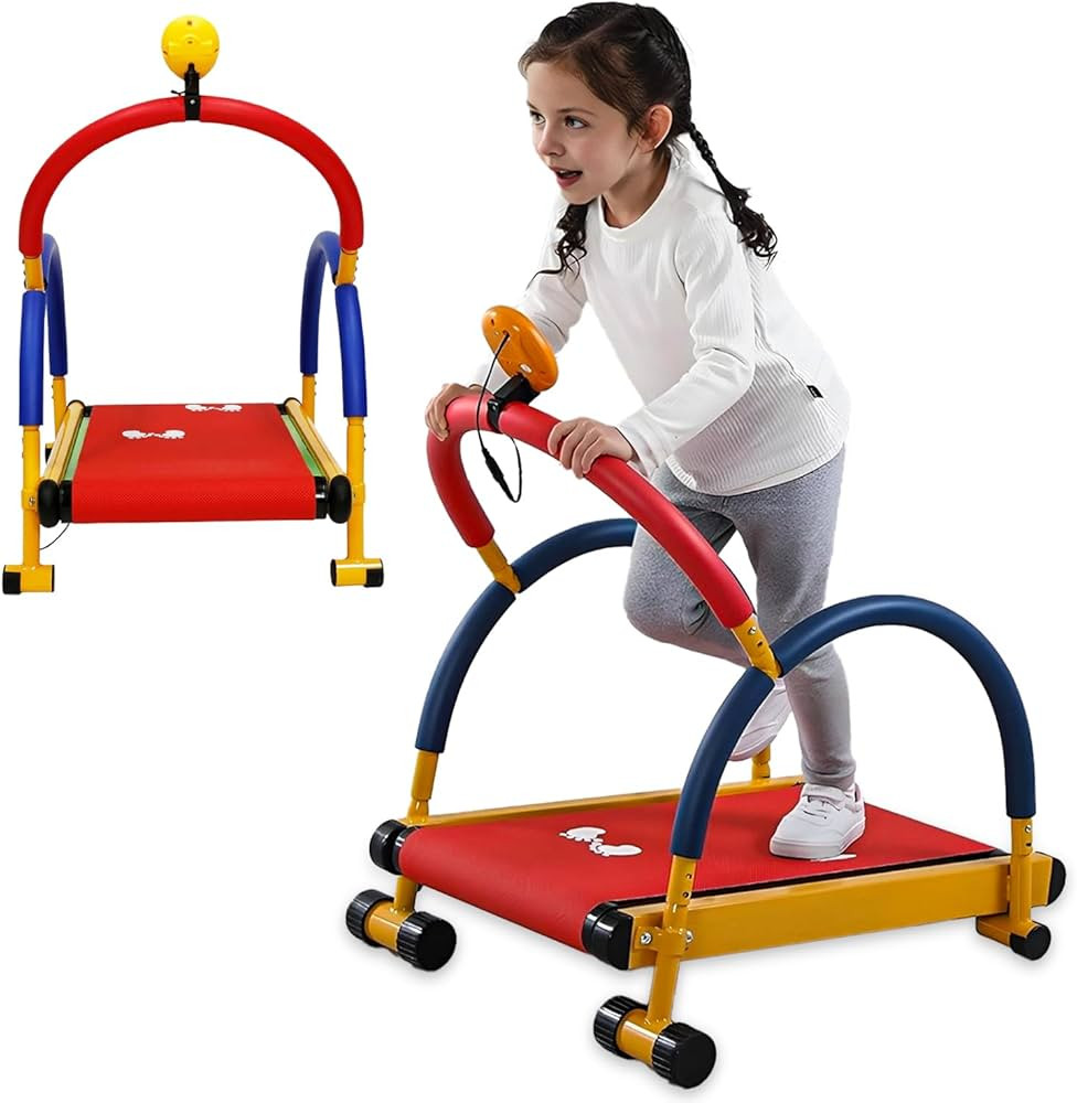 Kids Treadmill with Handle Bar and LED Display, Kids Walking Pad Treadmill, Manual Treadmills wit... | Amazon (US)