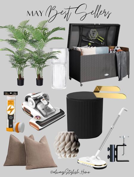 May best sellers, and favorites in my home! Many of these are currently on sale too! 

🗃️ The best selling patio deck box with wheels, so much storage space
🤍 Affordable, soft texture pillow covers
🧊 Fluted cooler side table, summer must have
🌴 Budget-friendly realistic palm trees
⛱️ Portable umbrella clamp, add shade anywhere!
🛏️ Dust mite vacuum for mattresses & furniture
💦 Cordless electric spin mop
💐 The prettiest fluted glass vase perfect for fresh flowers 
👟 Magic eraser sneaker & shoe cleaner
🕯️ Modern organic luxe candle that smells incredible
💛 Adhesive towel holder 

#LTKHome #LTKSaleAlert #LTKFindsUnder50