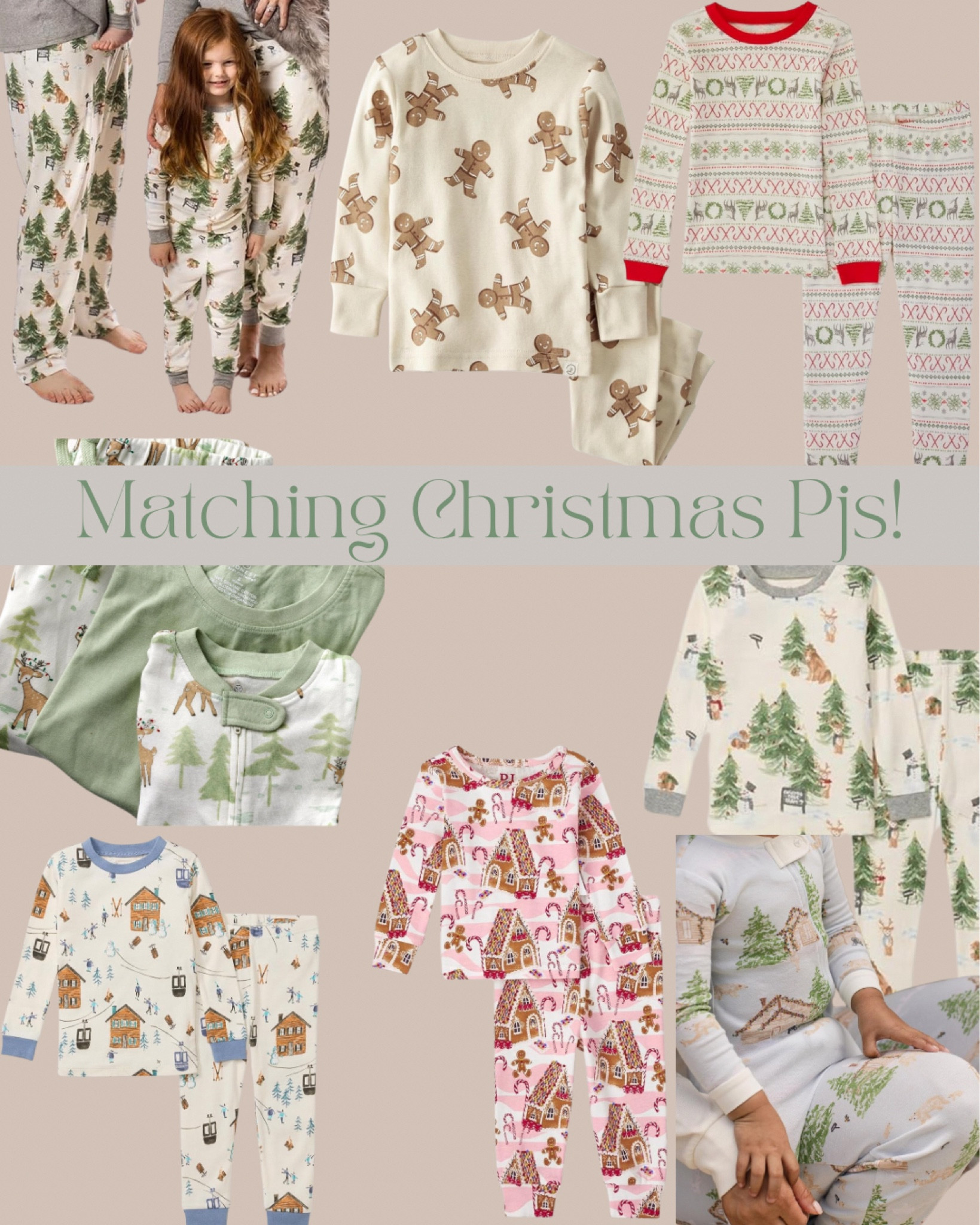 Aesthetically pleasing matching Holiday Pjs!! Yes, it’s early for this but also YES you should grab them now before they are sold out in your families sizes. Speaking from experience! Ha! 

#LTKHoliday #LTKFamily #LTKSeasonal