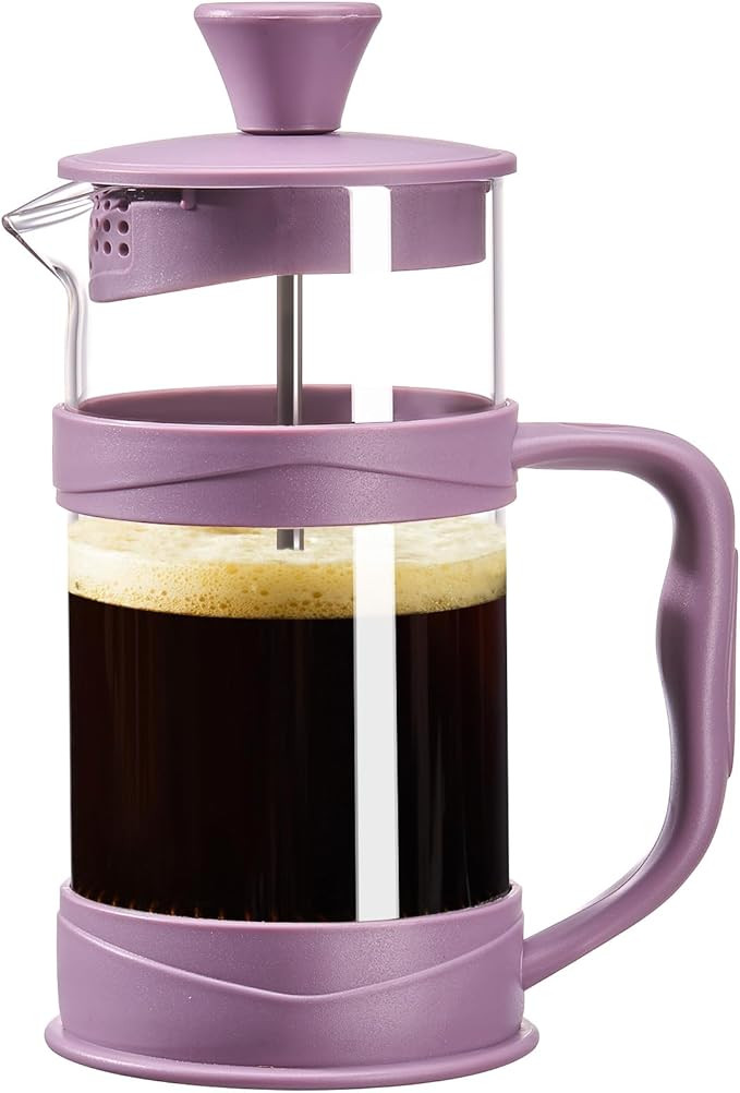 French Press Coffee Maker, Coffee Press of 18/8 Stainless Steel Filter 11.8 OZ, Mini Camping Fren... | Amazon (US)