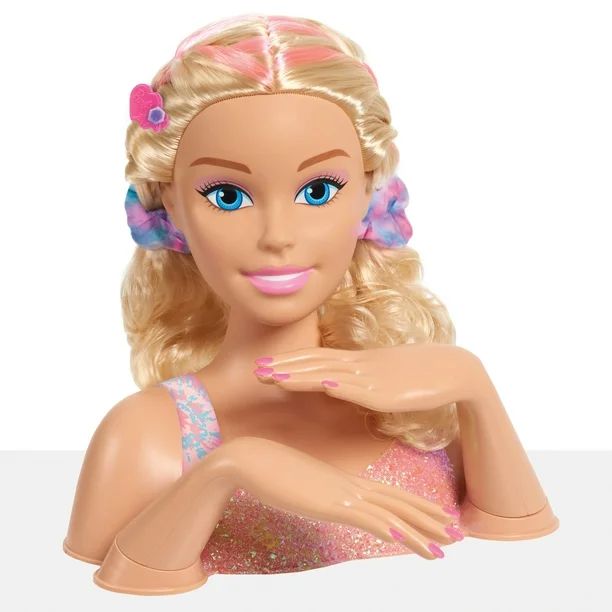 Barbie Tie-Dye Deluxe 22-Piece Styling Head, Blonde Hair, Includes 2 Non-Toxic Dye Colors, Presch... | Walmart (US)