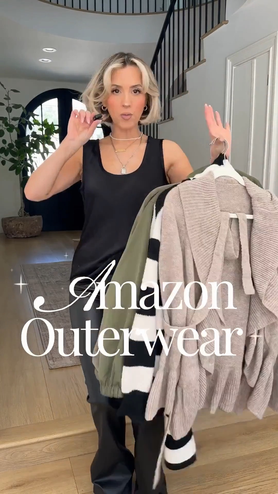 The best of Amazon outerwear 🤎 These are the jackets and layers that make an outfit look instantly more put together. Chic, versatile, and easy to style—these are the pieces I’ll be reaching for on repeat all season long. 🍂✨

SMALL in everything!