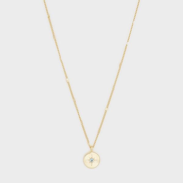 Power Birthstone Coin Necklace (December) | Gorjana