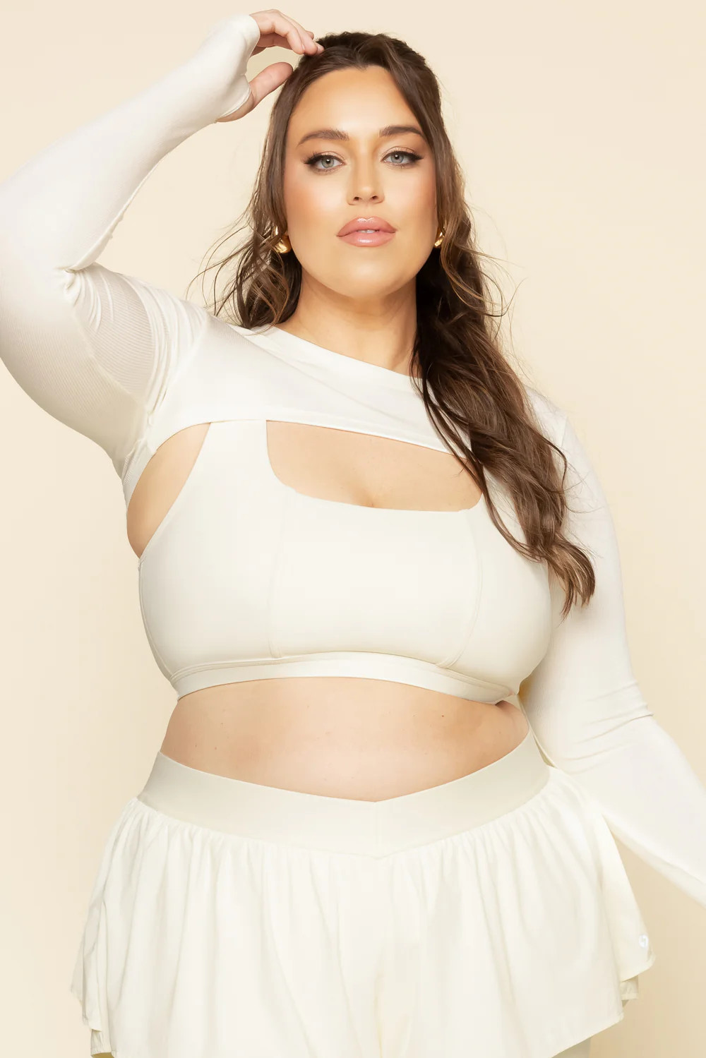 Relevé Ribbed Shrug - Bubblegum | POPFLEX
