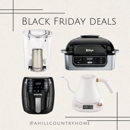 Black Friday deals! 

Follow me @ahillcountryhome for daily shopping trips and styling tips 

Kitchen appliances, ninja, coffee maker, electric tea kettle

#LTKSeasonal #LTKGiftGuide #LTKsalealert