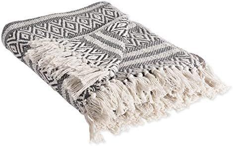 DII Rustic Farmhouse Cotton Adobe Stripe Blanket Throw with Fringe for Chair, Couch, Picnic, Camp... | Amazon (CA)